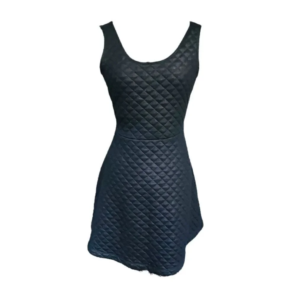 Nwot Express Fit & Flare Diamond Quilted Skater Dress Size Large - Picture 5 of 7
